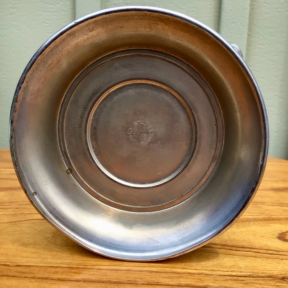Vintage Stainless Chrome MCM Cocktail Shaker Pitcher with Goblets - Picture 9 of 13